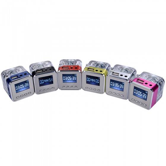 **Ideal Christmas gift**Mini Digital Portable Music MP3/4 Player Micro USB Disk Speaker FM Radio