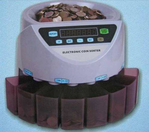 Electronic Coin Sorter and Counter