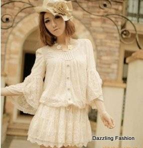 NEW ARRIVAL!!!!! Ladies one-piece Lace dress fit for size 32-34
