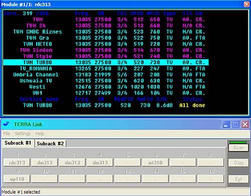 TERRA CMH-3000 Digital modular headend (CT 120B and RD 110B available)