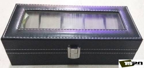 5 Slots PU Watch Case