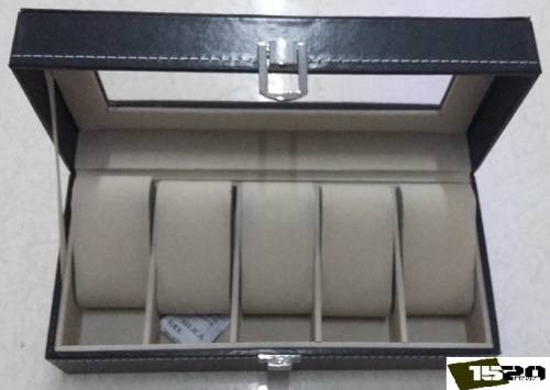 5 Slots PU Watch Case