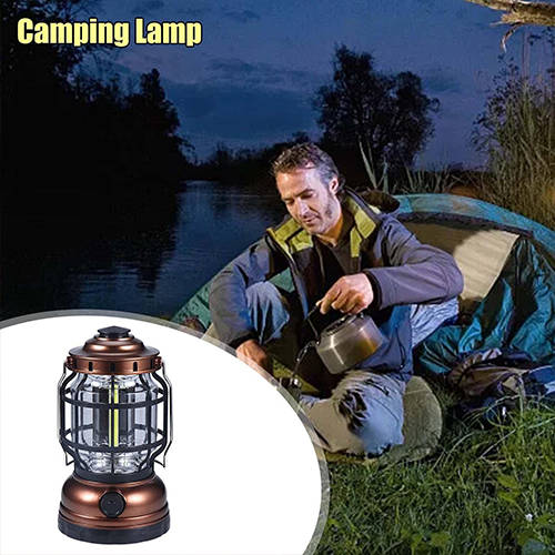 Portable Multifunctional Retro Camping Light Emergency Light