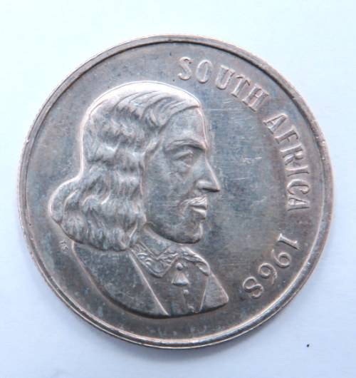 South Africa 1968. Silver. R1. " South "