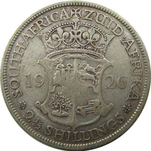 South Africa. 2 and Half Shillings 1926.
