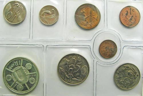1974 South African Uncirculated mint pack (8 coin set)