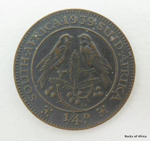 South Africa 1939 Quarter Penny Farthing 1/4D *** TOP GRADE  ***