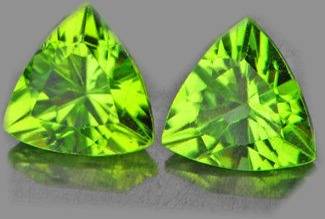 SET FLAWLESS TRLLION 6.00MM SPARKLING AAA GREEN PERIDOT