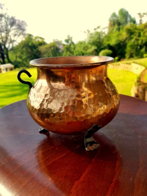 2 Vintage Copper Urns