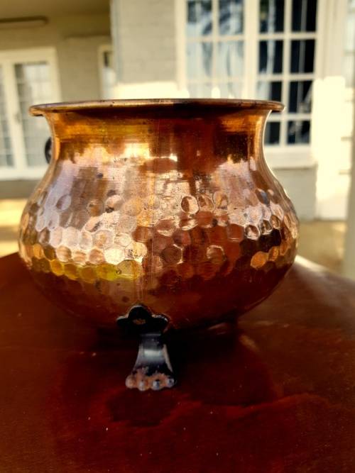 2 Vintage Copper Urns