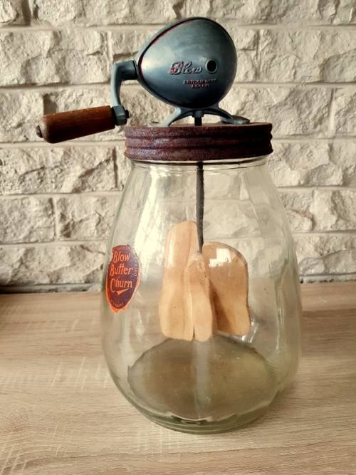 Vintage Original Blow Butter Churn