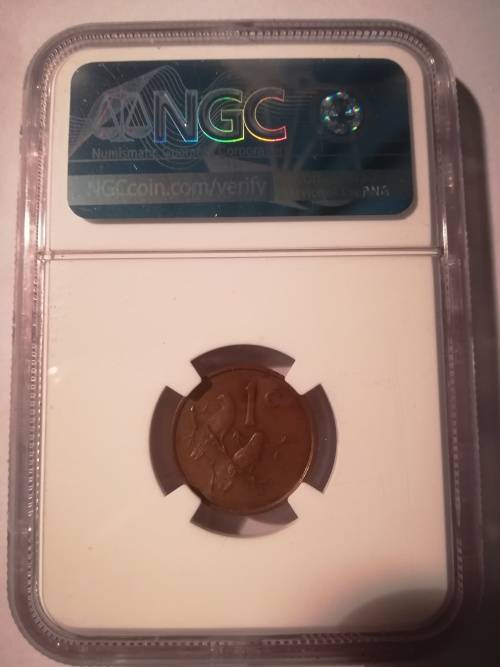 1965 Afrikaans one cent