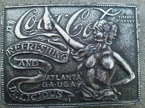Coca-Cola Tiffany Foundry Belt Buckle (Hoax buckles that originated in 60's)