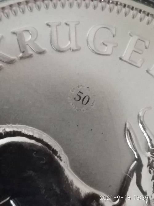 2017 50TH ANNIVERSARY 1OZ SILVER KRUGER UNCIRCULATED IN CAPSULE