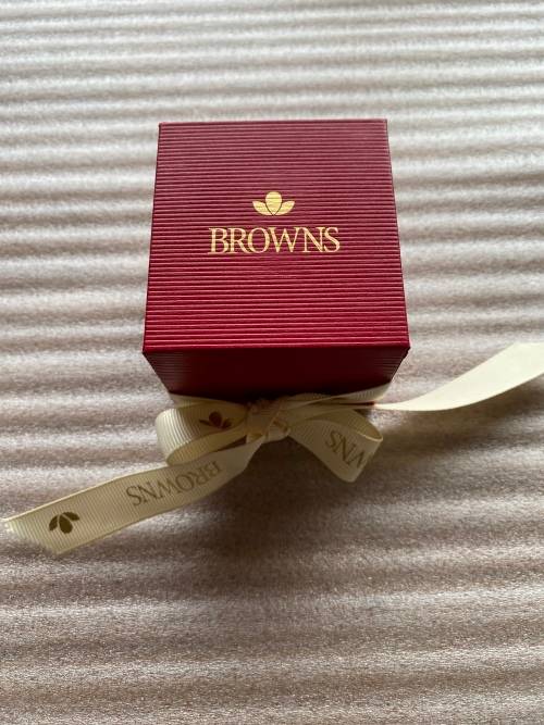 DIAMOND RING - AUTHENTIC BROWNS PROTEA PRINCESS SOLITAIRE DIAMOND RING