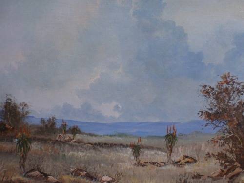 BEAUTIFUL ORIGINAL BY WENDY MILLS - 'AFRICAN LANDSCAPE' - GOOD PRICE!!!