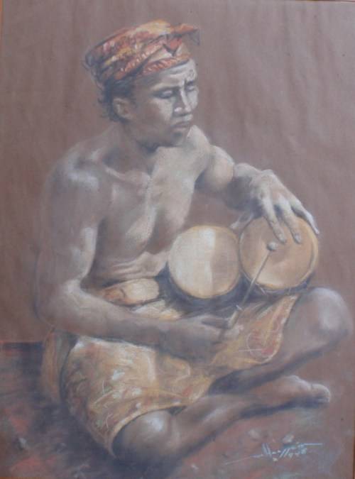 VINTAGE - STUNNING ORIGINAL DRAWING IN PASTELS - SIGNED & DATED 1948 - REALLY LOVELY!!!