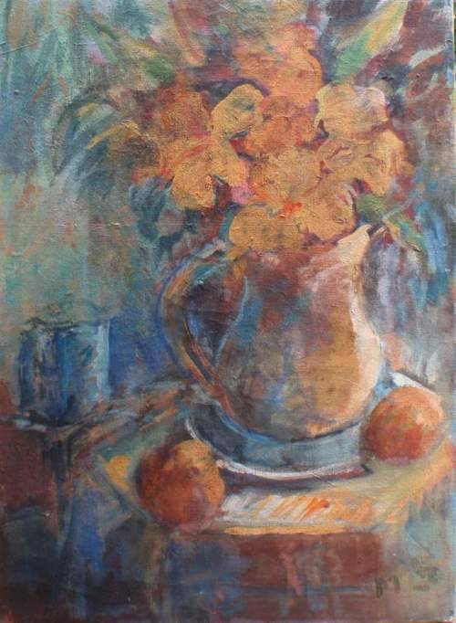 ORIGINAL MOLLIE STIEBEL - FABULOUS IMPRESSIONIST ARTIST IN THE 1950's - LOW START PRICE!