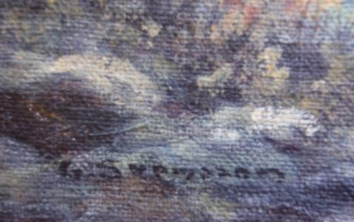 VINTAGE: ORIGINAL G. SVENSSON, SWEDISH ARTIST,  LANDSCAPE, SIGNED BY ARTIST