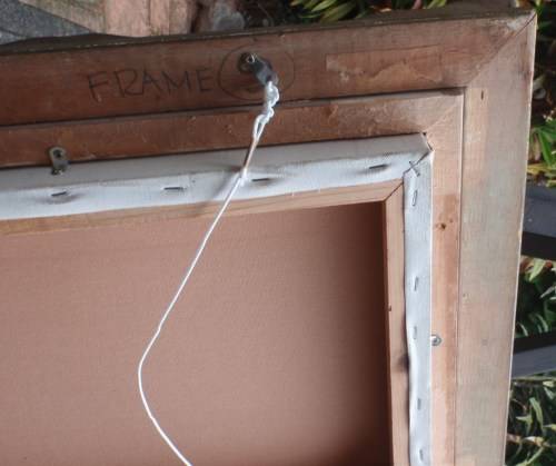 VINTAGE EFFECT - BEAUTIFUL ANTIQUED PRINT OF SLIPPER ORCHIDS IN FABULOUS ORNATE FRAME.