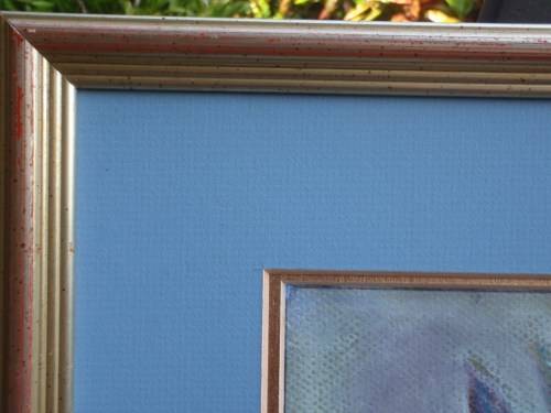 ABSTRACT ORIGINAL PASTEL by E.MARRIOTT - INDIGENOUS STILL LIFE - WELL FRAMED