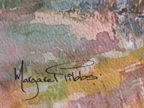 FABULOUS ORIGINAL MARGARET GIBBS WATERCOLOUR `GEESE` EXCELLENTLY EXECUTED, WELL FRAMED - BARGAIN!