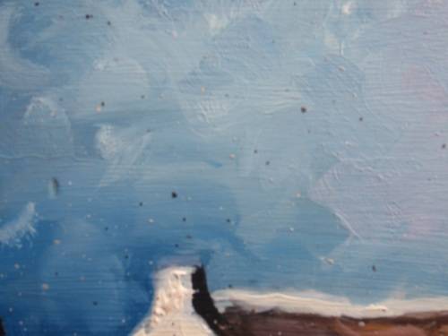 BEAUTIFUL CAPE COTTAGES ON BEACH SCENE - FABULOUS PAINTING