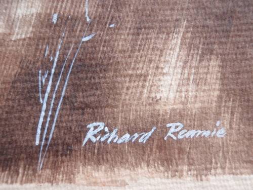 Richard Rennie 1932-2017  original watercolour - investment art -  low, low start!