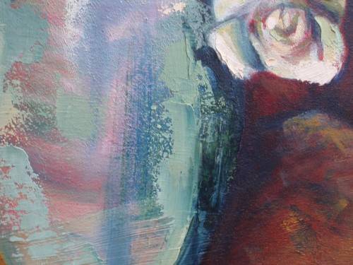 Original oil on canvas frame - stunning contemporary bold and beautiful piece - make a statement