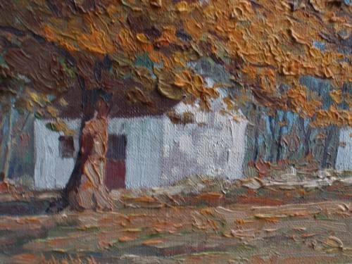 Vintage original oil by John Williams circa 1926 - S.A. artist. Autumn Oaks. Gorgeous piece!