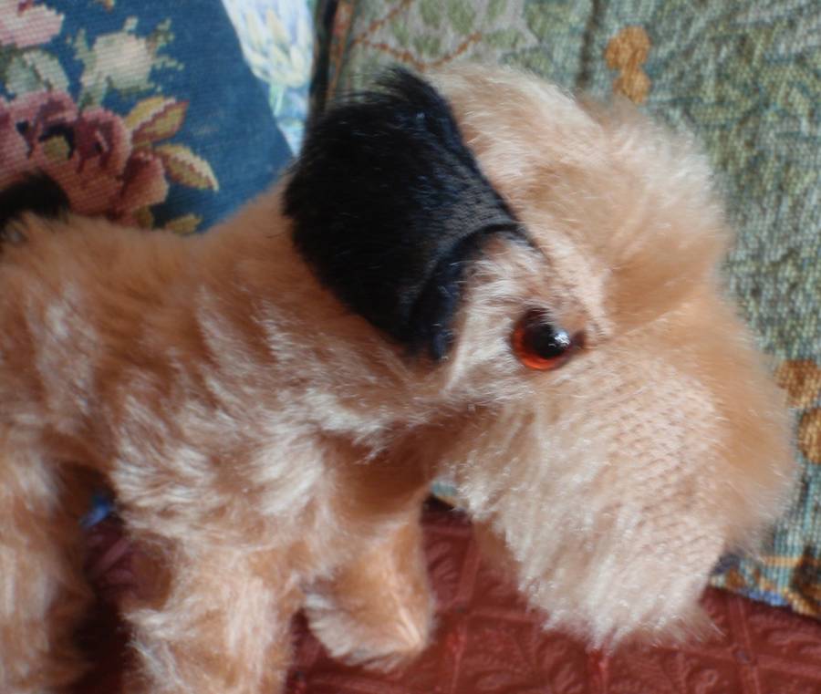 Antique toy dog `Terrier` Adorable authentic, collectible item. Real character piece for collector.