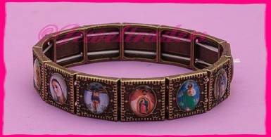 JT - "Bronze" Catholic Saints Bracelet