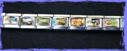 JT - **NEW** CATHOLIC SAINTS Link Stretch Stainless Steel Bracelet (LAST ONE)