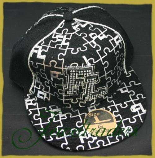 JT - AUTHENTIC BLACK CURSEDI "HIP HOP""FL" Cap
