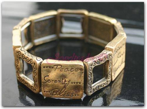 JT - "CHRISTIAN' Gold Serenity Bracelet