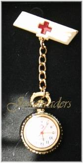 JT - NURSES WATCH Gold Plated Plus free spair battery