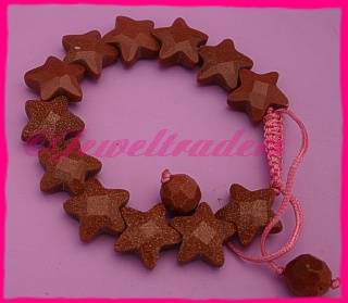 brown Star SunStone nugget bracelet