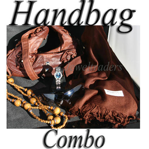 JT - THE ULTIMATE COMBO SET Handbag, Watch, Sunglasses, Necklace & 100% Pashmina