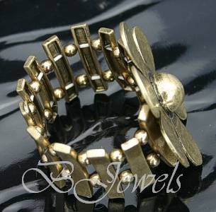 The Flower Old Gold Look Bracelet
