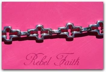 REBEL FAITH - Stainless Steel Cross Bracelet
