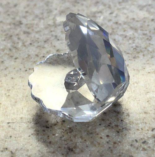 Swarovski Crystal Oyster With Crystal Pearl Clam Shell #