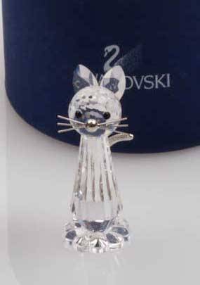 SWAROVSKI CRYSTAL CAT REPLICA RETIRED RARE