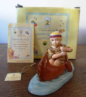 Disney Royal Doulton Winnie The Pooh Collection - Christopher Robin to the Rescue WP92 *
