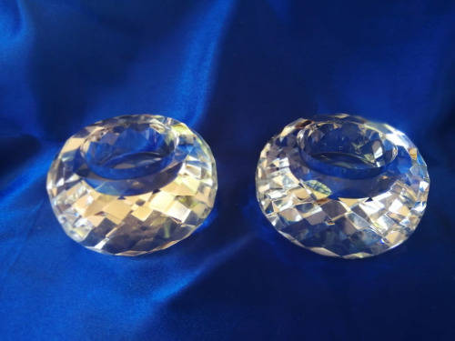 Stunning Cut Glass Tealight Holders
