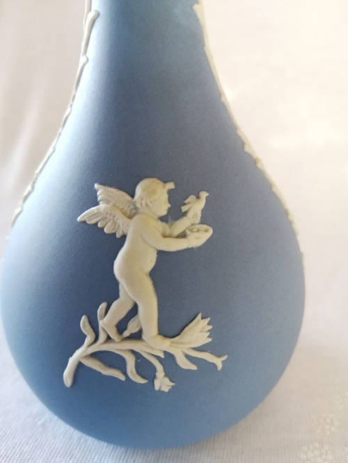 Wedgwood Jasper Blue Bud Vase  #