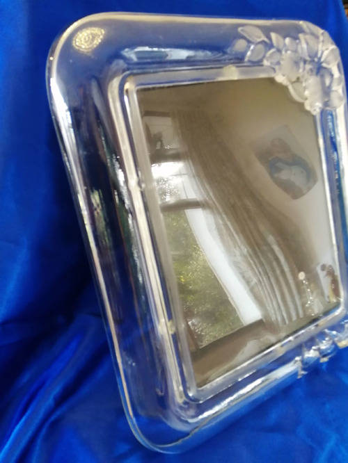 XL Mikasa German frosted Crystal Picture frame