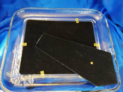 XL Mikasa German frosted Crystal Picture frame