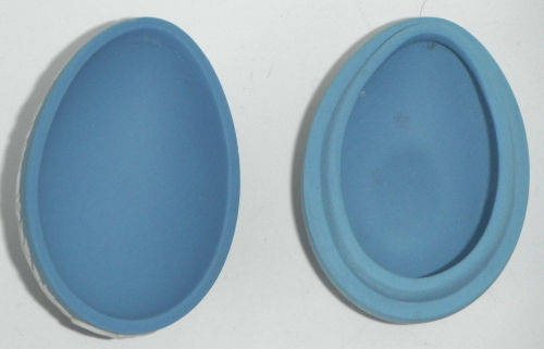 Wedgwood 1979 MALLARD DUCK BLUE JASPER WARE EGG Shaped Trinket Box  #