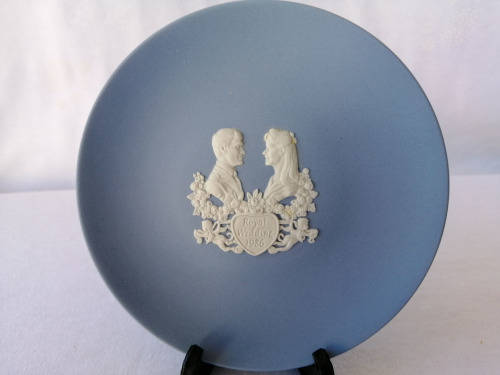 Vintage Wedgwood Jasper Blue Sweet Dish Royal Wedding 1986  #