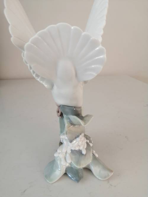 Large Lladro Gloss Bird Figurine Turtle Dove 4550 Handmade In Spain 1969-1998
